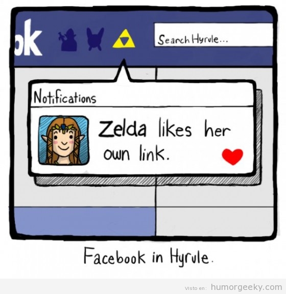 El Facebook de Zelda