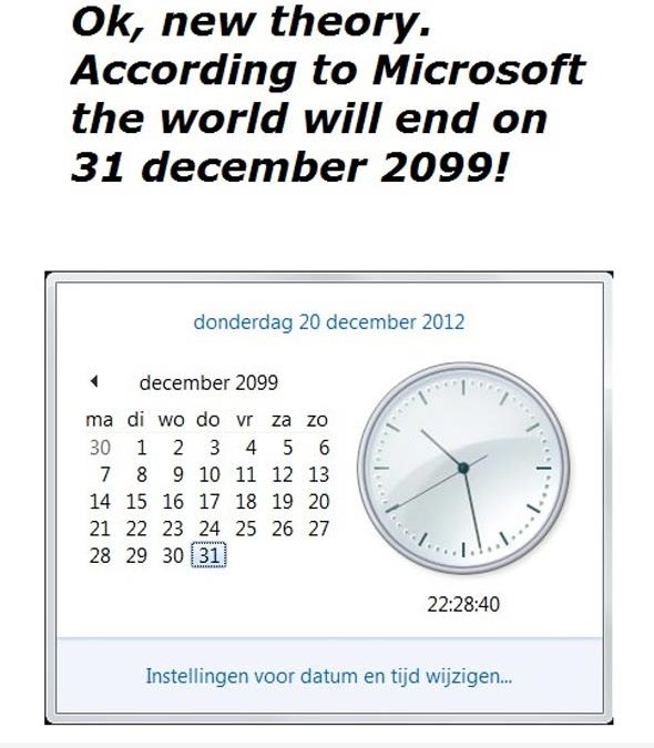 El fin del mundo según Microsoft