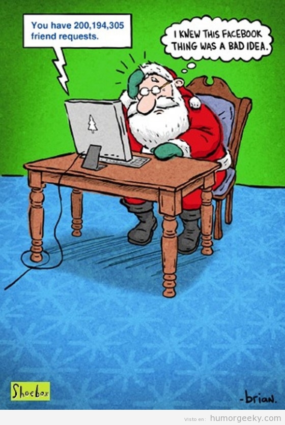 El perfil de Facebook de Santa Claus