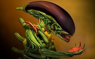 La única forma de un geek coma ensalada