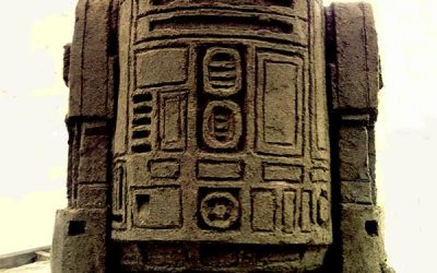 Escultura de arena de R2-D2