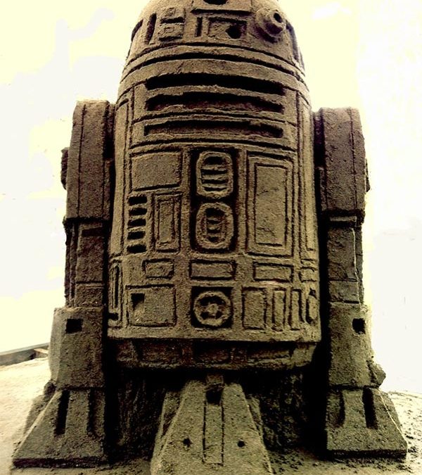 Escultura de arena de R2-D2