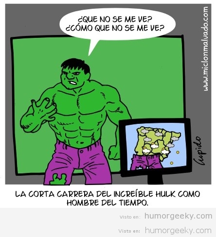 Hulk probando el Chroma Key