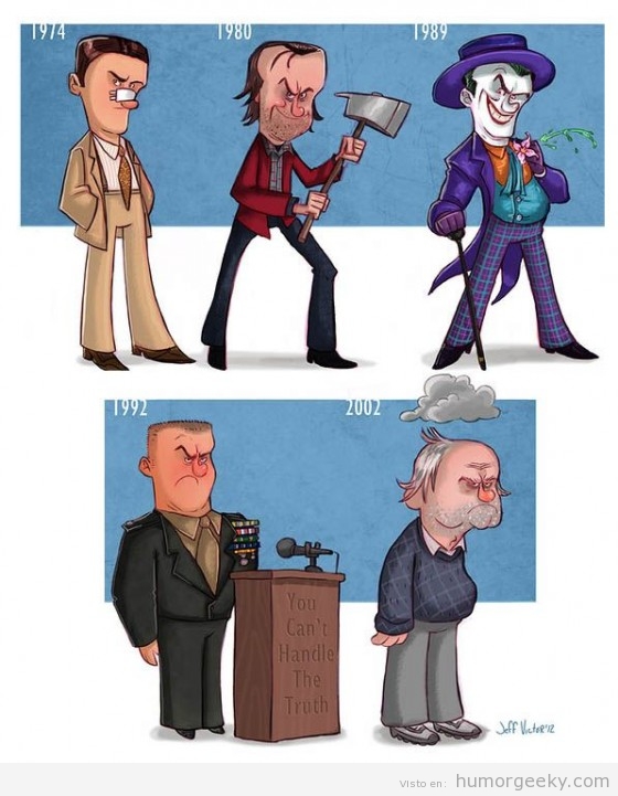 La evolución de Jack Nicholson