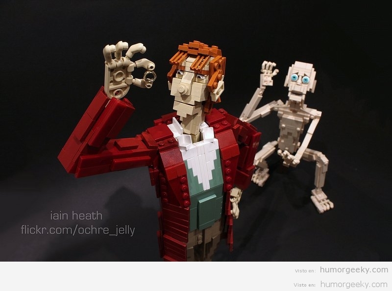 Bilbo Bolson y Gollum en Lego