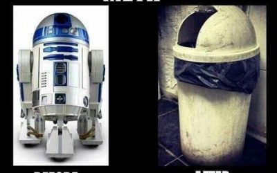 Los efectos de la droga en R2-D2