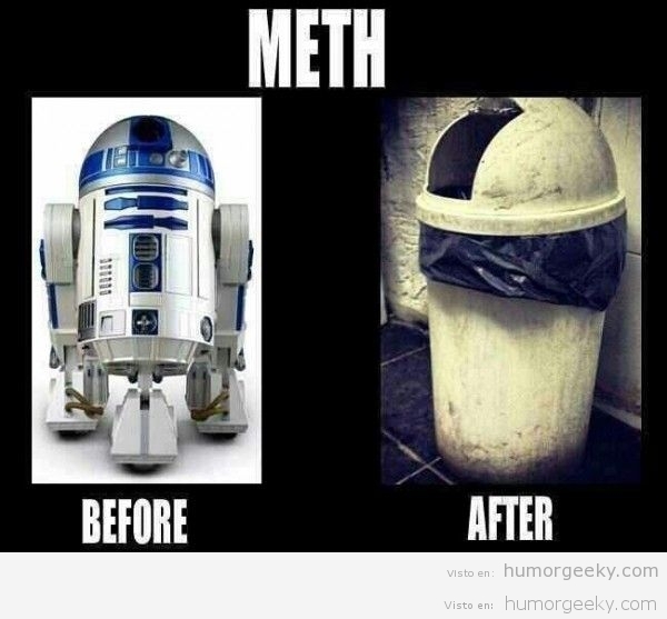 Los efectos de la droga en R2-D2