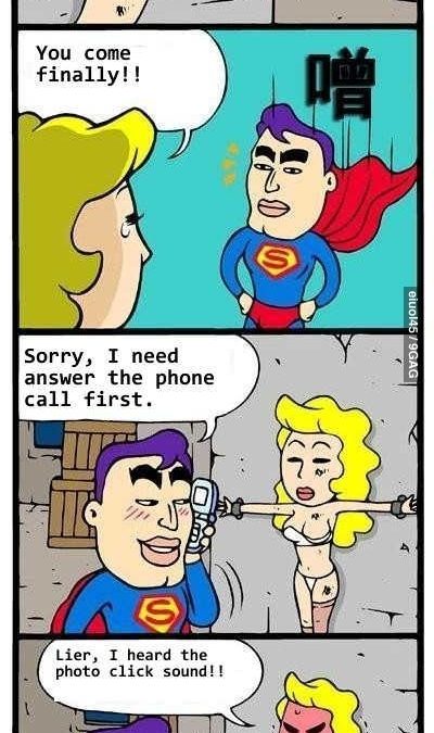 Supermán es un pillín