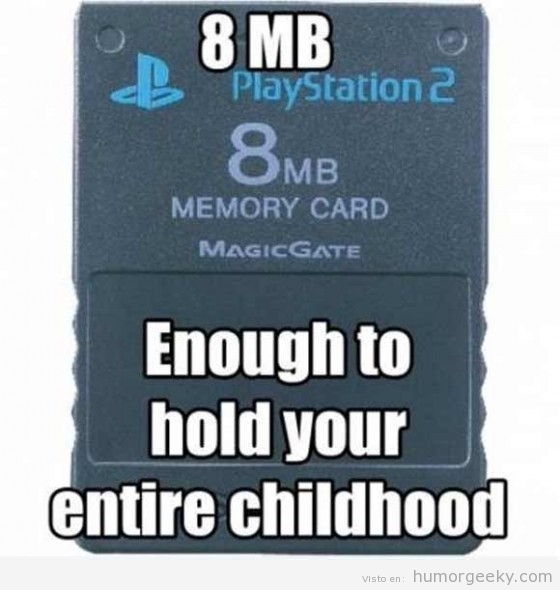 Tarjeta de memoria de las PS2