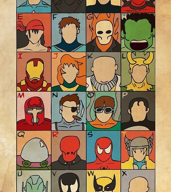 El alfabeto de Marvel