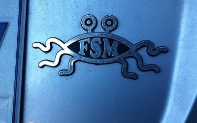 Insignia para coche del monstruo del espagueti volador