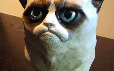 Escultura de Grumpy Cat