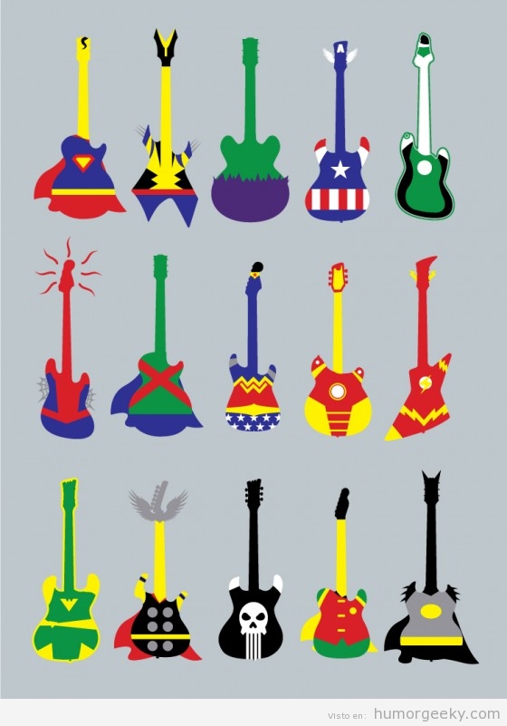 Guitarras de Superhéroes