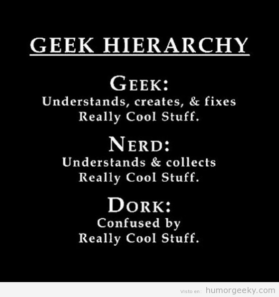 La jerarquía geek