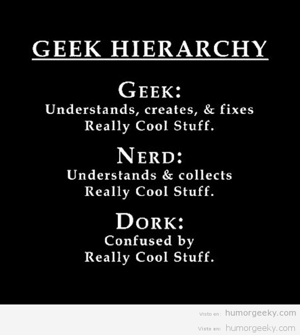 La jerarquía geek