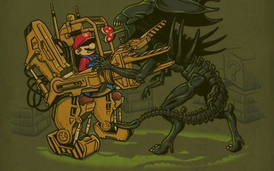 Mario Vs Alien