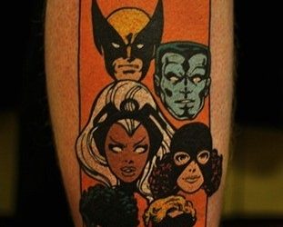 Tatuaje de la portada de un cómic clásico