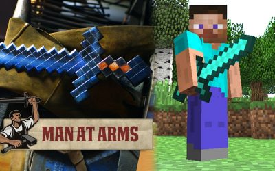 Forjando una espada de Minecraft en la vida real