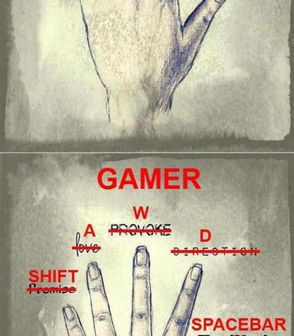 Diferencias entre la mano de un gamer y una normal