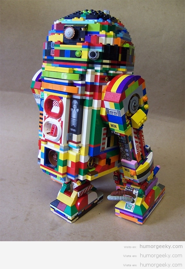 R2-D2 piezas legos