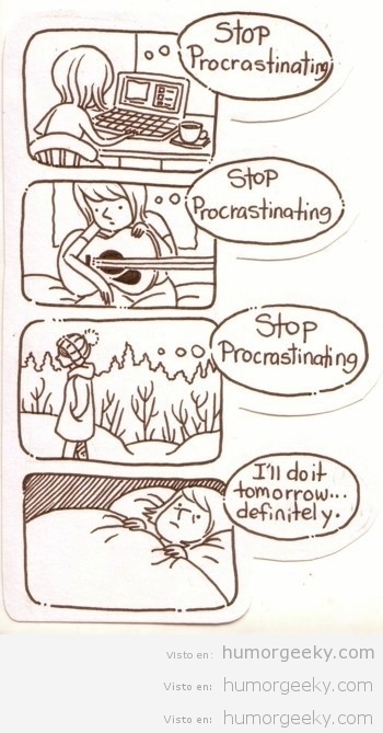 Deja de procrastinar!