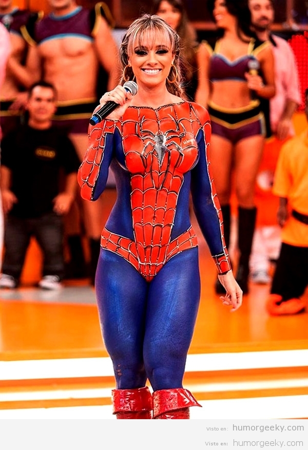 Body Painting Spiderman
