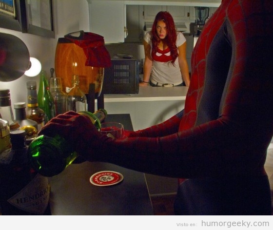 Spiderman alcoholico