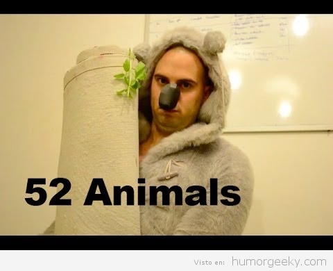 Cómo disfrazarse de 52 animales distintos con cosas que tienes en casa