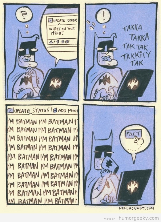 Batman en Facebook