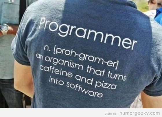 Camiseta friki de programador