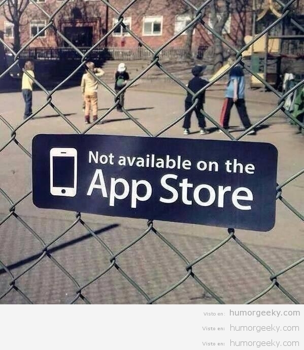 Aunque no os lo creáis, esto no está disponible en la App Store!