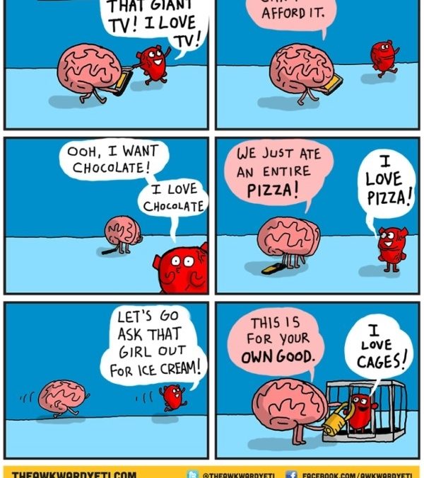El corazón y el cerebro (viñeta)