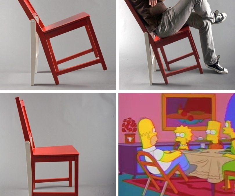 Por fin, una silla para reclinarse sin caerse, como la de Homer Simpson!