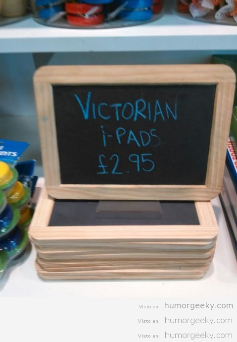 WOW, un iPad de la época victoriana!