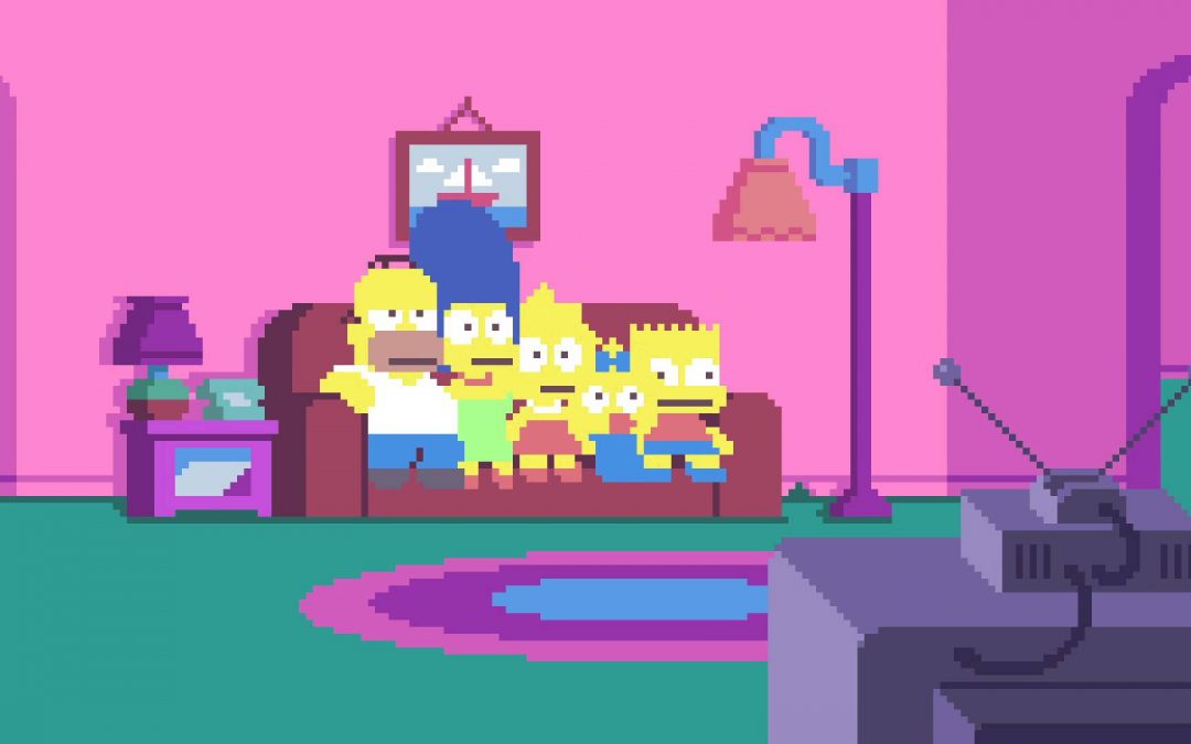 La intro de Los Simpson en Pixel art (Vídeo)
