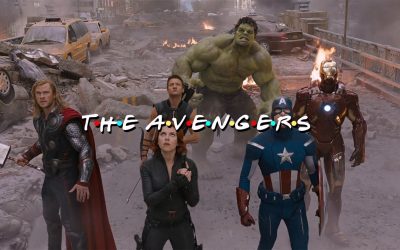 Cuando se hace la intro de «The Avengers» con el estilo de «Friends»