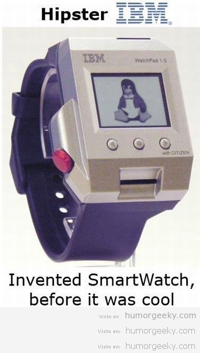 Reloj antiguo watchpad IBM