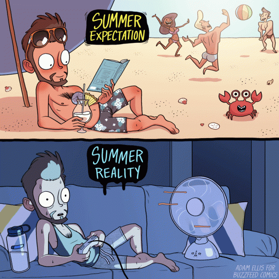 Expectativas vs realidad del verano de un gamer