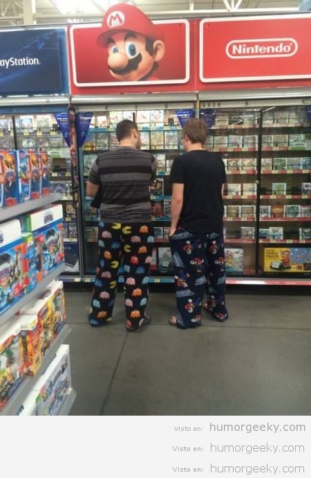 Yo voy con el pijama de Pacman y tú con el de Mario Bros, vale?