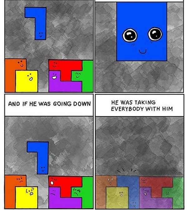 La pieza del Tetris que era un homicida en potencia… (Comic)