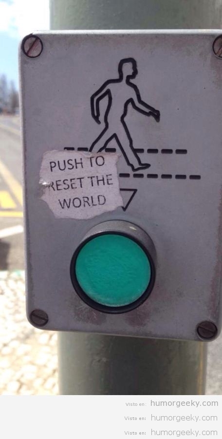 Botón de semáforo para resetear mundo