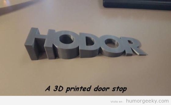 Hodor tope de puerta impreso en 3D