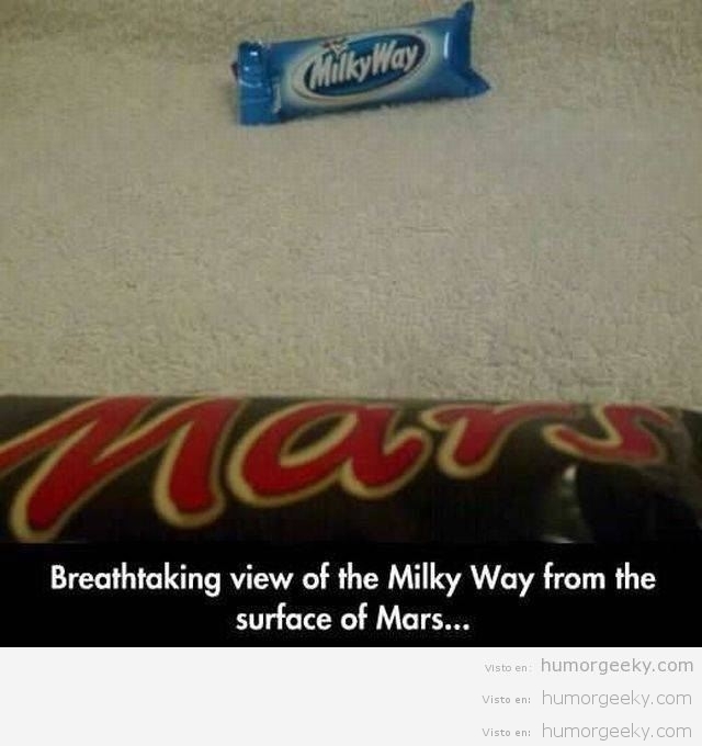 Impresionante cómo se ve la Vía Láctea desde Marte…