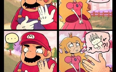 Espera, la mano de Mario es así?
