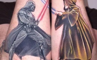 Este «matching tattoo» de Star Wars sí que mola!