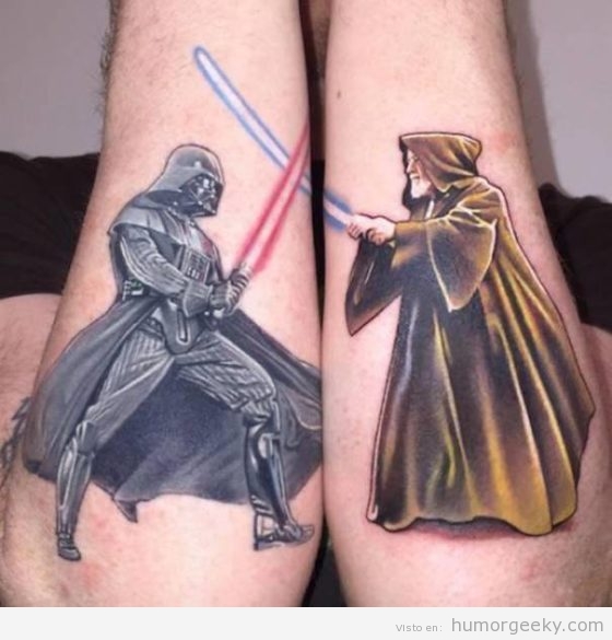 Tatuaje juego o matching tattoo de Star Wars