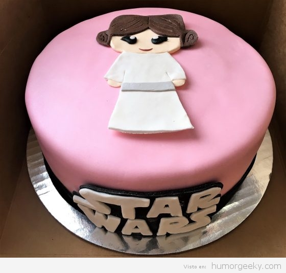 Tarta Star Wars princesa Leia
