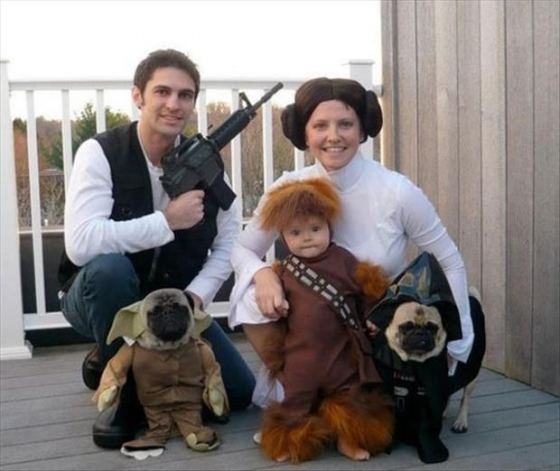 Cosplay familia Star Wars
