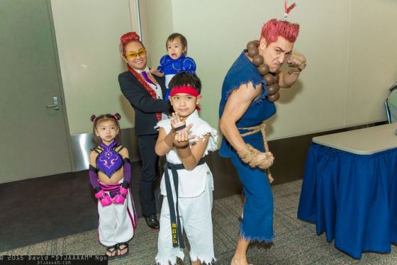 Cosplay familia Street Fighter