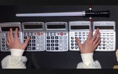 El tema de Star Wars tocado con calculadoras!